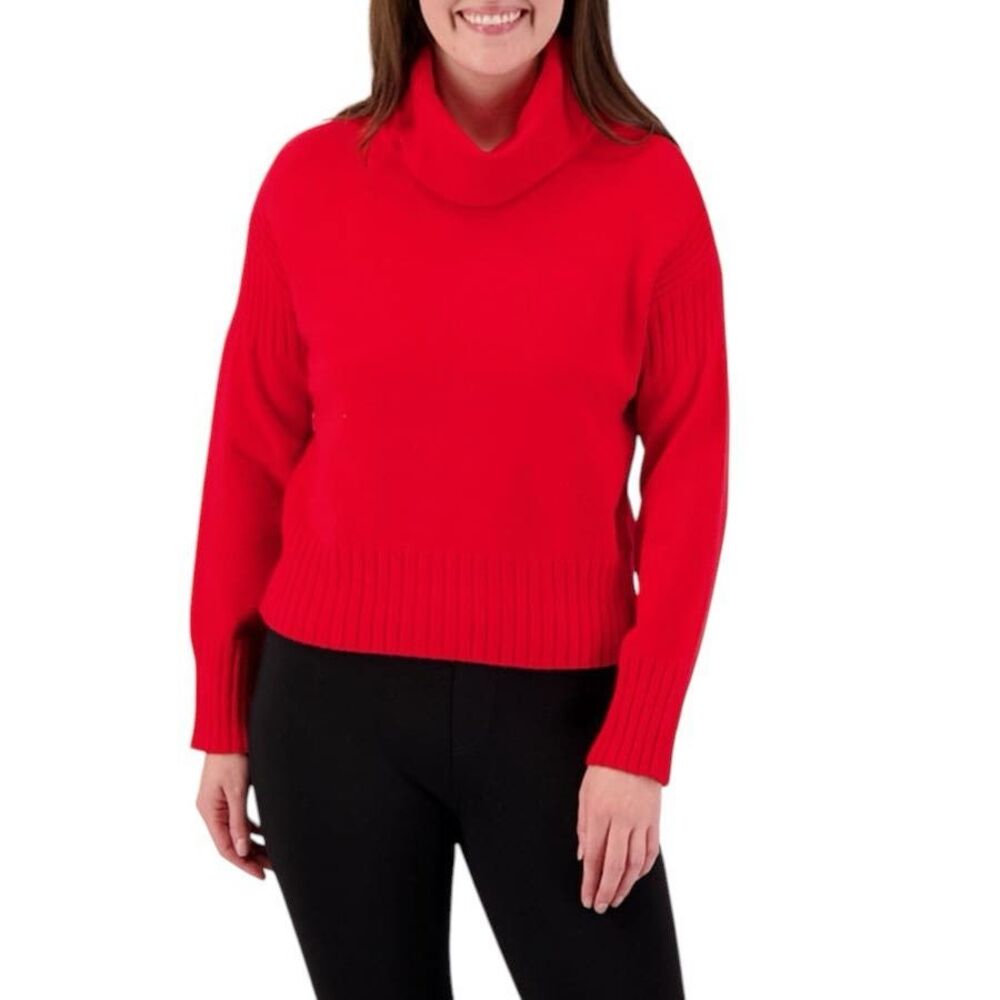 Evolution Solid Red Ultra Soft Knit Sweater Sz XL… - image 5